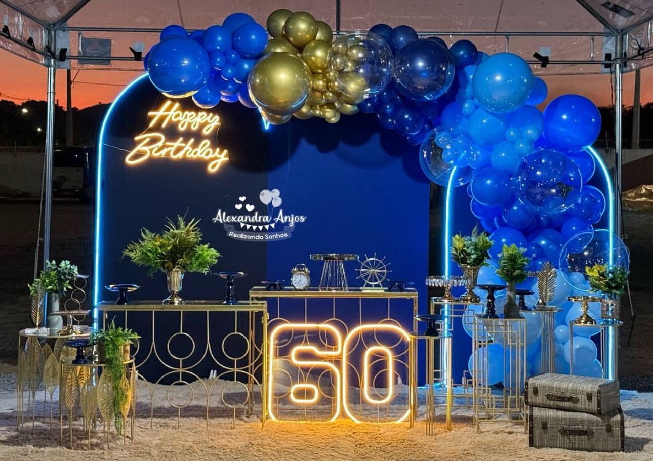 Simple & Cute Birthday Backdrop Setup