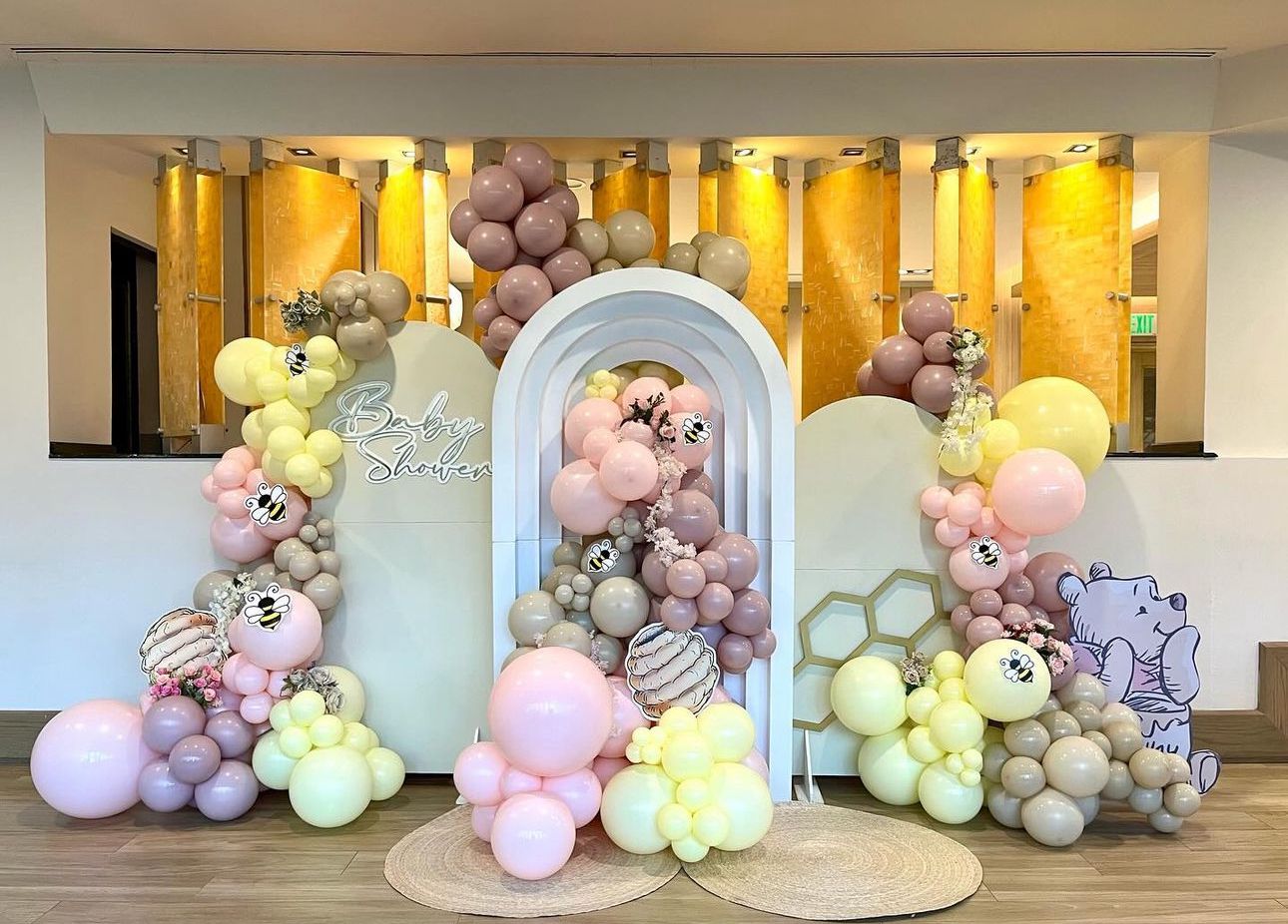 Honeybee Theme Unique Backdrop 12ft setup